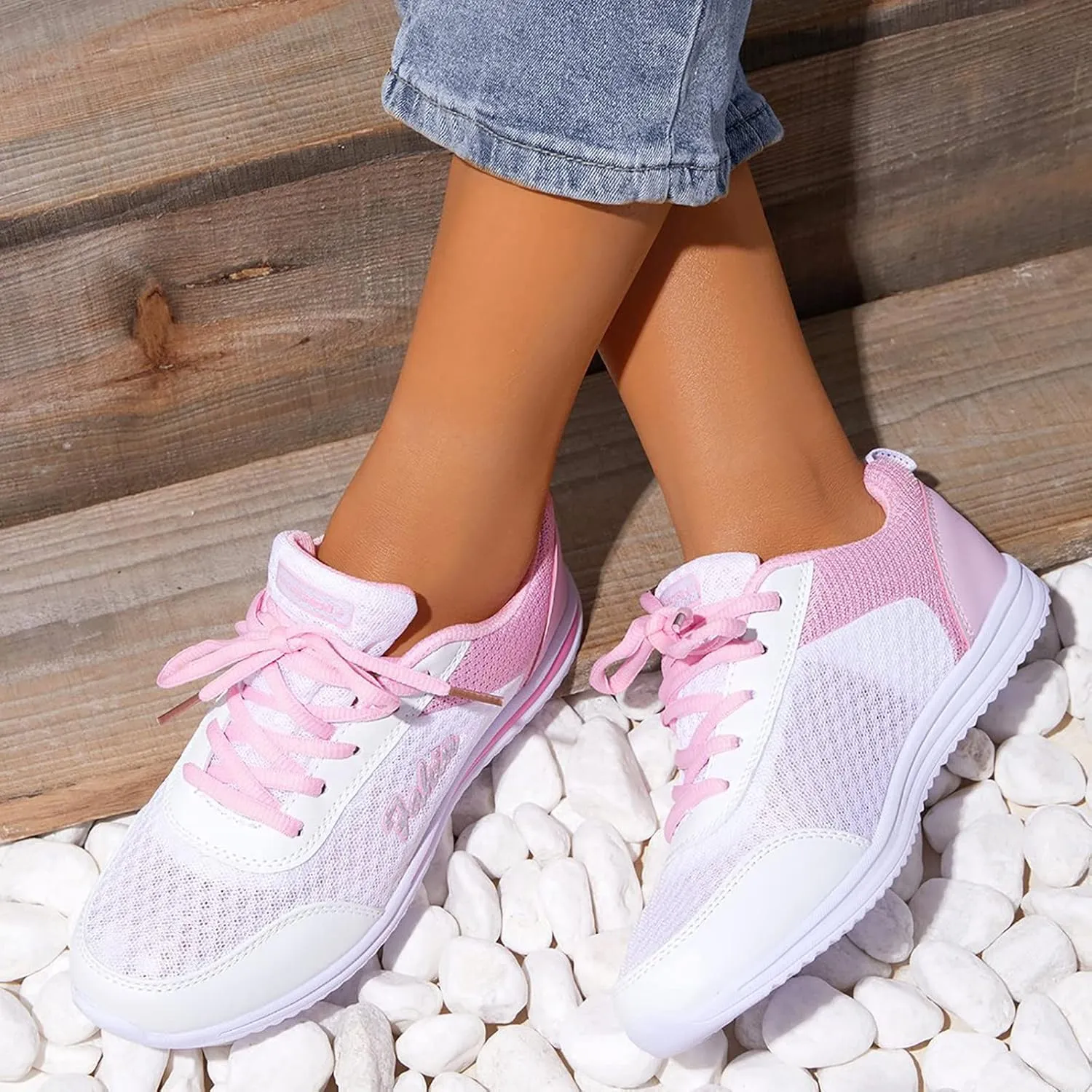 SBGMoSJ Black Casual Sneakers Women Black Dressy Sneakers for Women 2023 Womens Shoes Dressy Casual Slip Ons Wide Width Womens Sneakers Size 11 Wide Width Women's Slip On Shoes Size 8 Wide