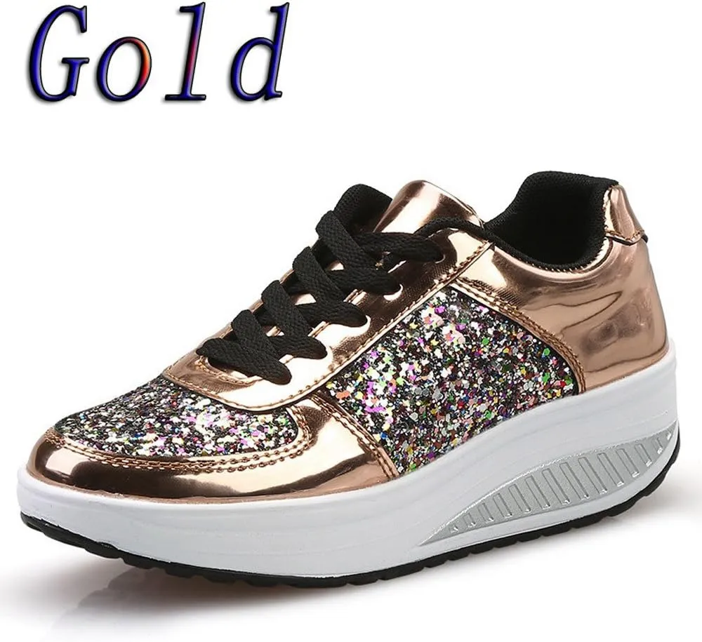 SBGMoSJ Womens Casual Slip On Sneakers Wide Width Womens Black Slip On Tennis Shoes Size 12 Casual Shoes for Women 2023 Wedge Womens Tennis Shoes 7.5 Wide Zapatos Antiderrapantes Para Mujeres