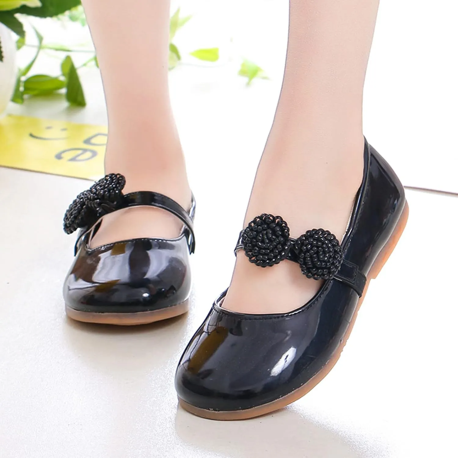 School Shoes for Girls Girls Dress Shoes Mary Jane Shoes for Girls Wedding Party Flower Girl Shoes Ballet Flats