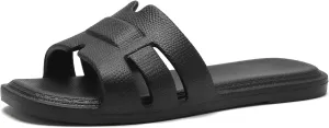 Slides for Women Comfortable Open Toe Shower Slippers Waterproof Slide Sandals Indoor and Outdoor