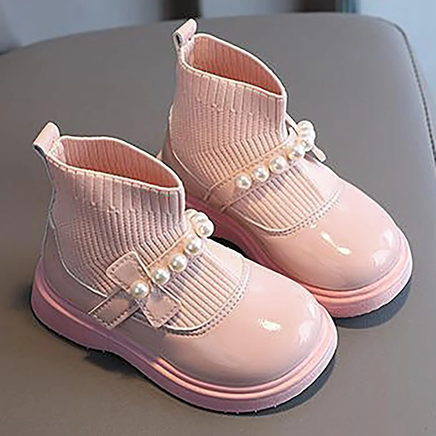 Snow Boots for Girls Boys Outdoor Boots Fur Lined Waterproof Ankle Shoes Warm Lightweight Winter Boot Fashion Boots