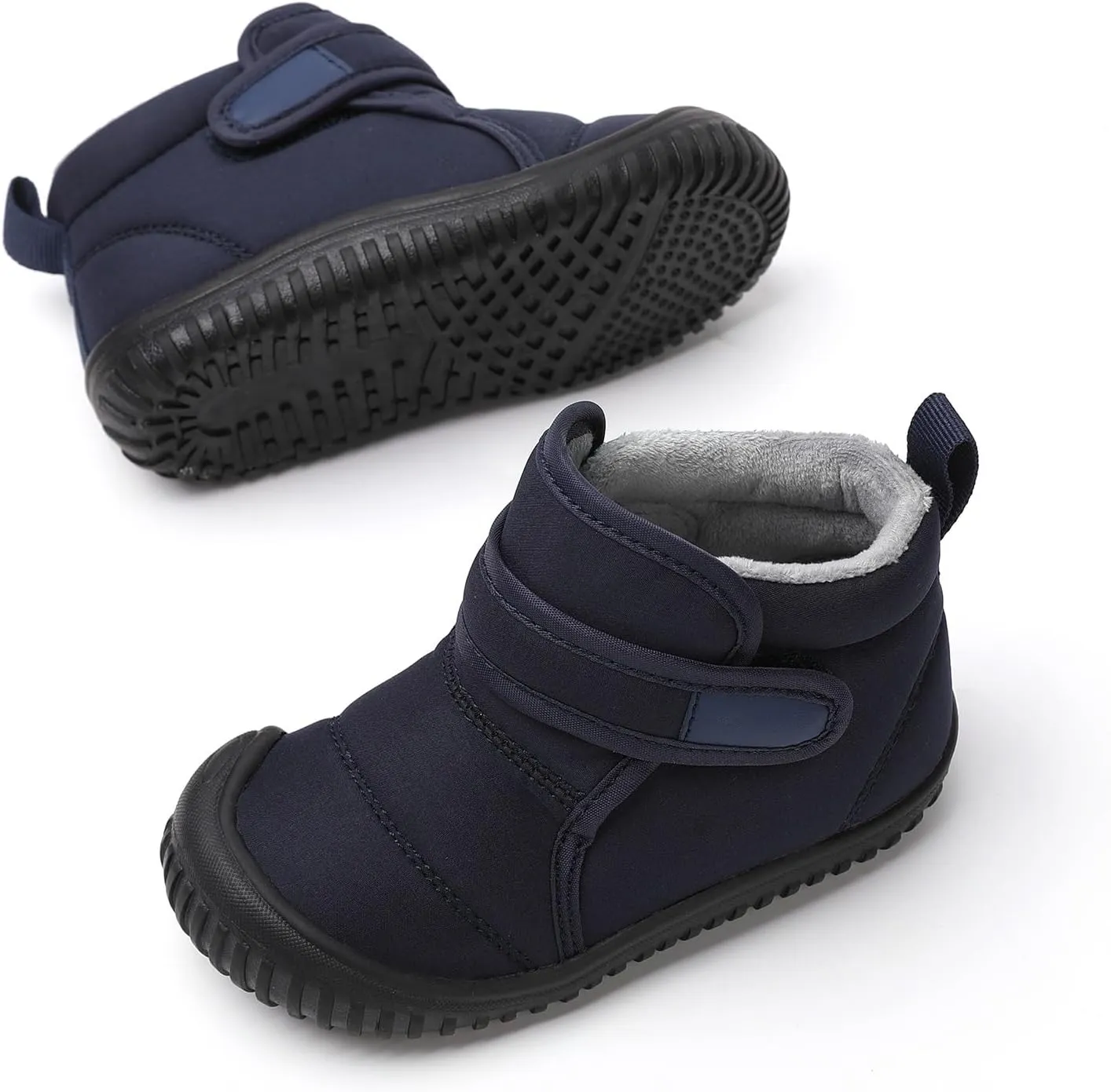 Snow Boots for Kids Insulated Snow Boot Boys Girls Ankle Booties Kids Boots Outdoor Winter Boots with Hook and Loop