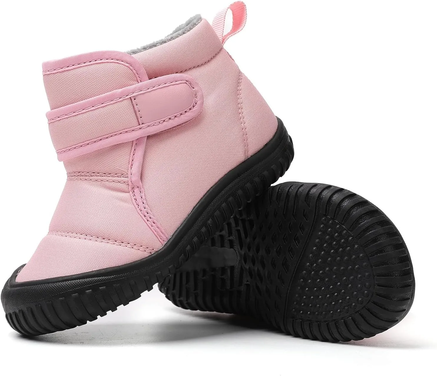 Snow Boots for Kids Insulated Snow Boot Boys Girls Ankle Booties Kids Boots Outdoor Winter Boots with Hook and Loop