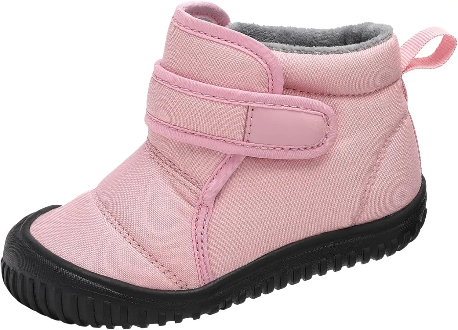 Snow Boots for Kids Insulated Snow Boot Boys Girls Ankle Booties Kids Boots Outdoor Winter Boots with Hook and Loop