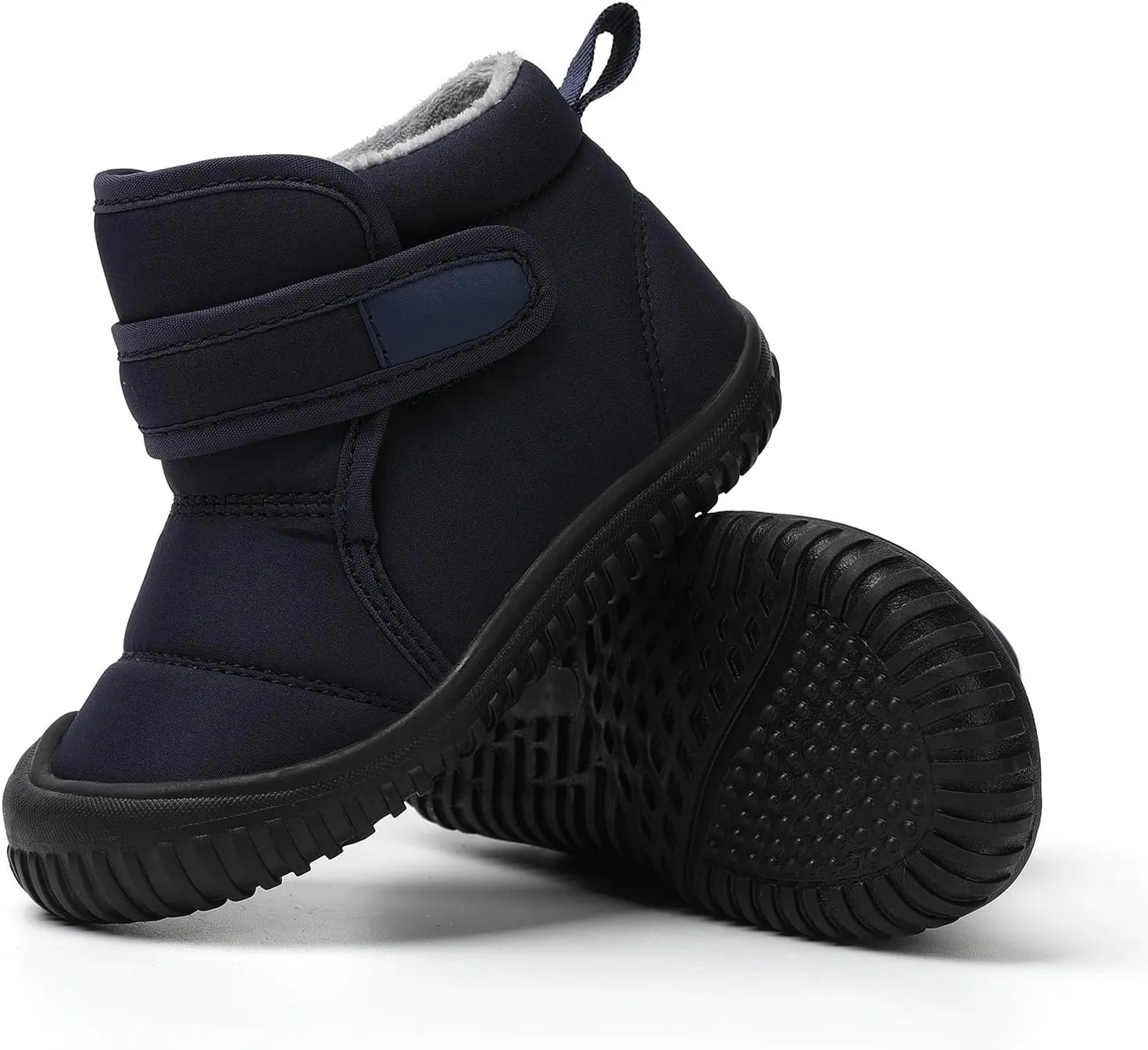 Snow Boots for Kids Insulated Snow Boot Boys Girls Ankle Booties Kids Boots Outdoor Winter Boots with Hook and Loop