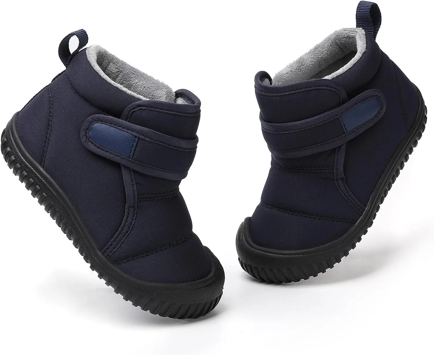Snow Boots for Kids Insulated Snow Boot Boys Girls Ankle Booties Kids Boots Outdoor Winter Boots with Hook and Loop
