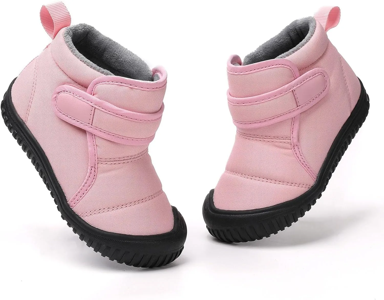 Snow Boots for Kids Insulated Snow Boot Boys Girls Ankle Booties Kids Boots Outdoor Winter Boots with Hook and Loop