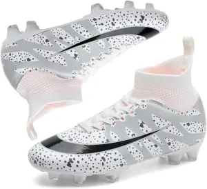 Soccer Cleats for Men Women High Top Football Shoes Boys Girls Indoor Outdoor Training Soccer Sports Shoes