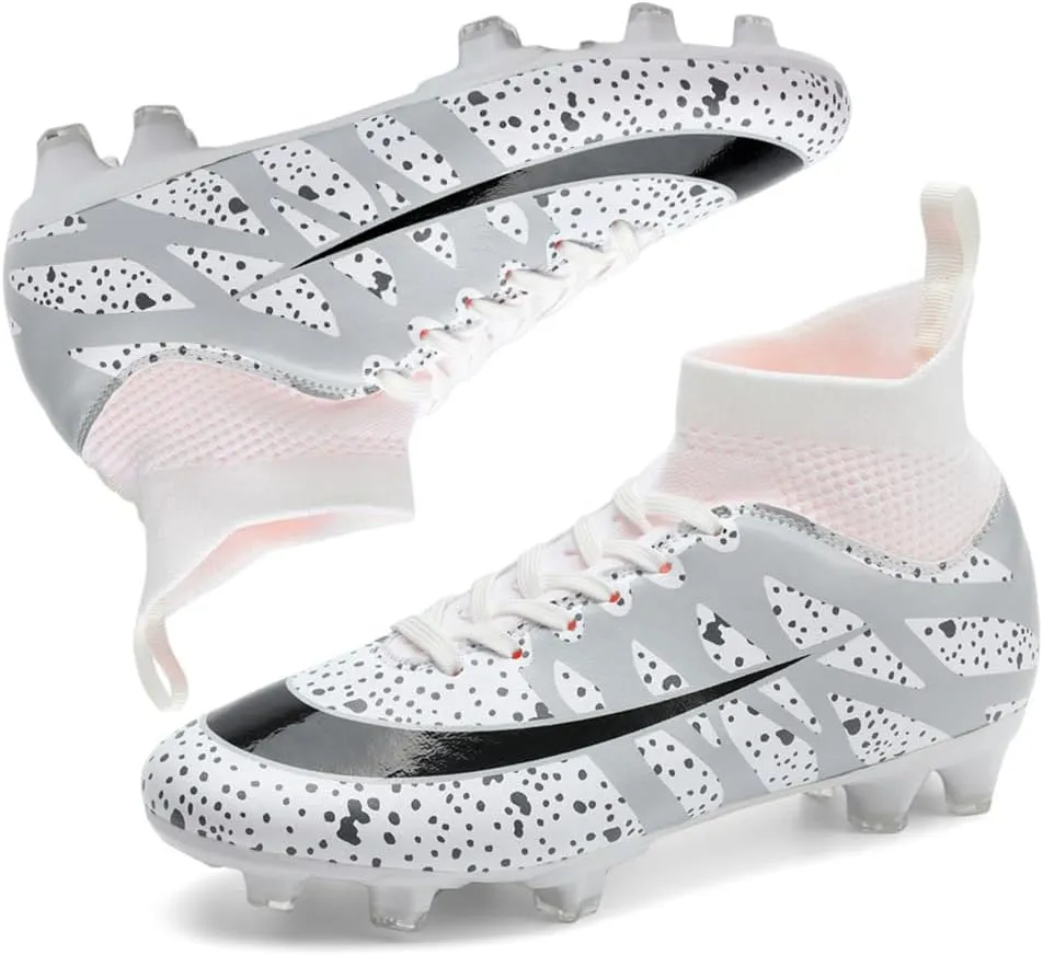 Soccer Cleats for Men Women High Top Football Shoes Boys Girls Indoor Outdoor Training Soccer Sports Shoes