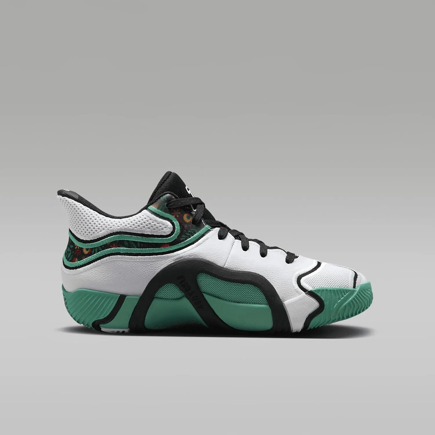 Tatum 3 Big Kids' Basketball Shoes (HF3136-103, White/Kinetic Green/Black)