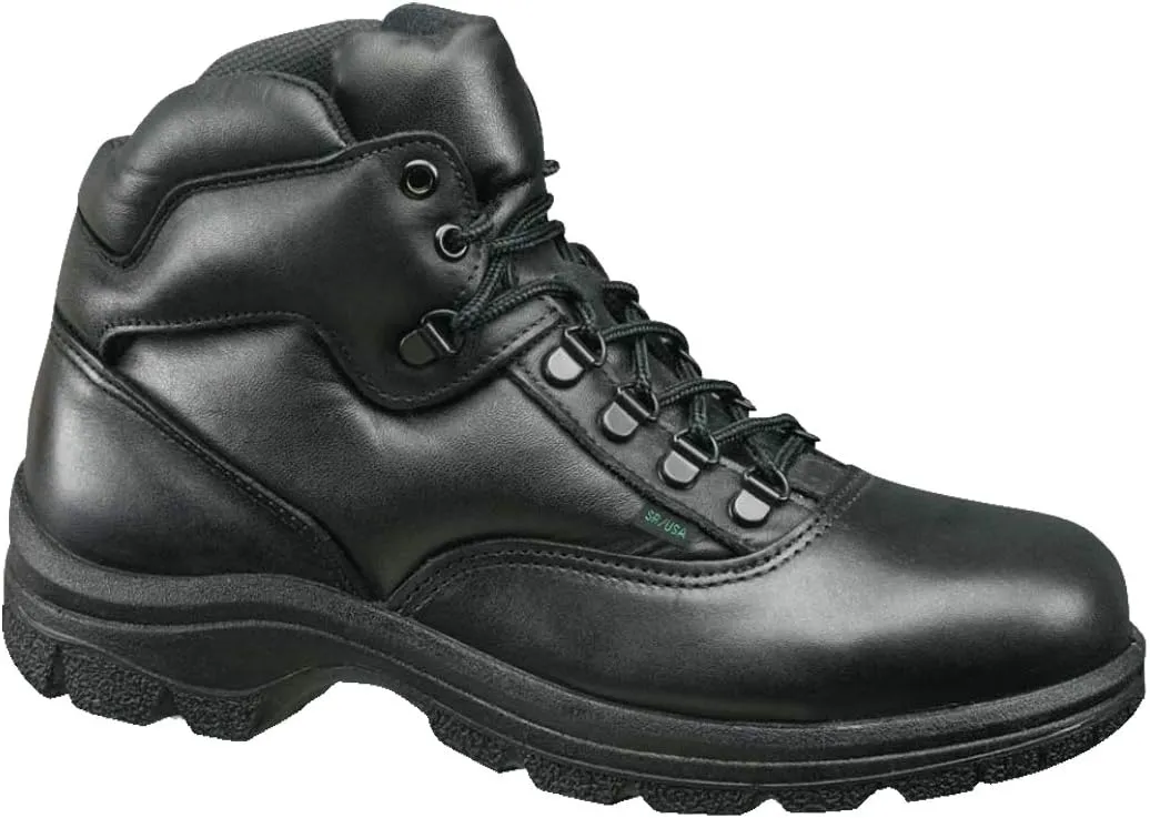 Thorogood Soft Streets Ultimate Cross-Trainer Work Shoes for Women - Premium Black Leather with Comfort Insole and Slip-Resistant Outsole; Berry Compliant and Postal Certified