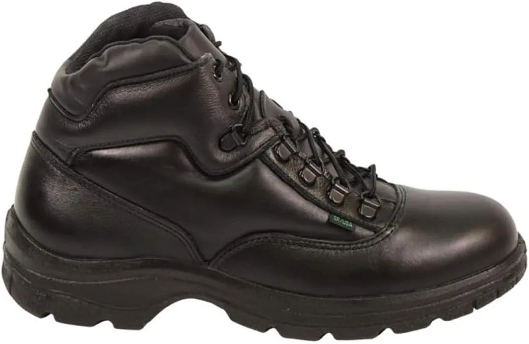 Thorogood Soft Streets Ultimate Cross-Trainer Work Shoes for Women - Premium Black Leather with Comfort Insole and Slip-Resistant Outsole; Berry Compliant and Postal Certified