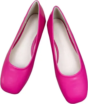 TN TANGNEST Ballets Flats for Women Brief Style Square Toe Slip on Dressy Flat Shoes