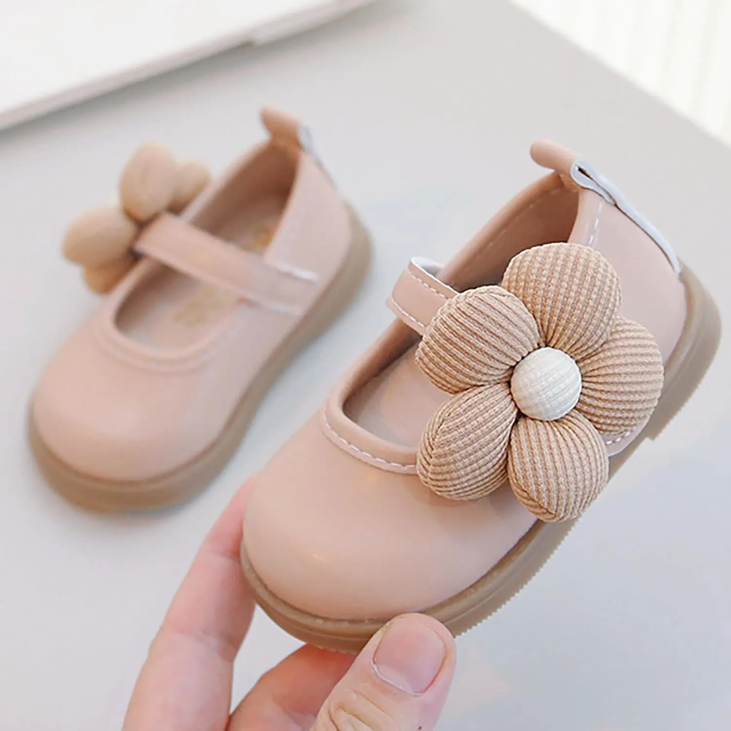 Toddler Baby Girls Dress Shoes Mary Jane Flats for Party School Wedding Ballet Shoes Flower Girls Dress Shoes