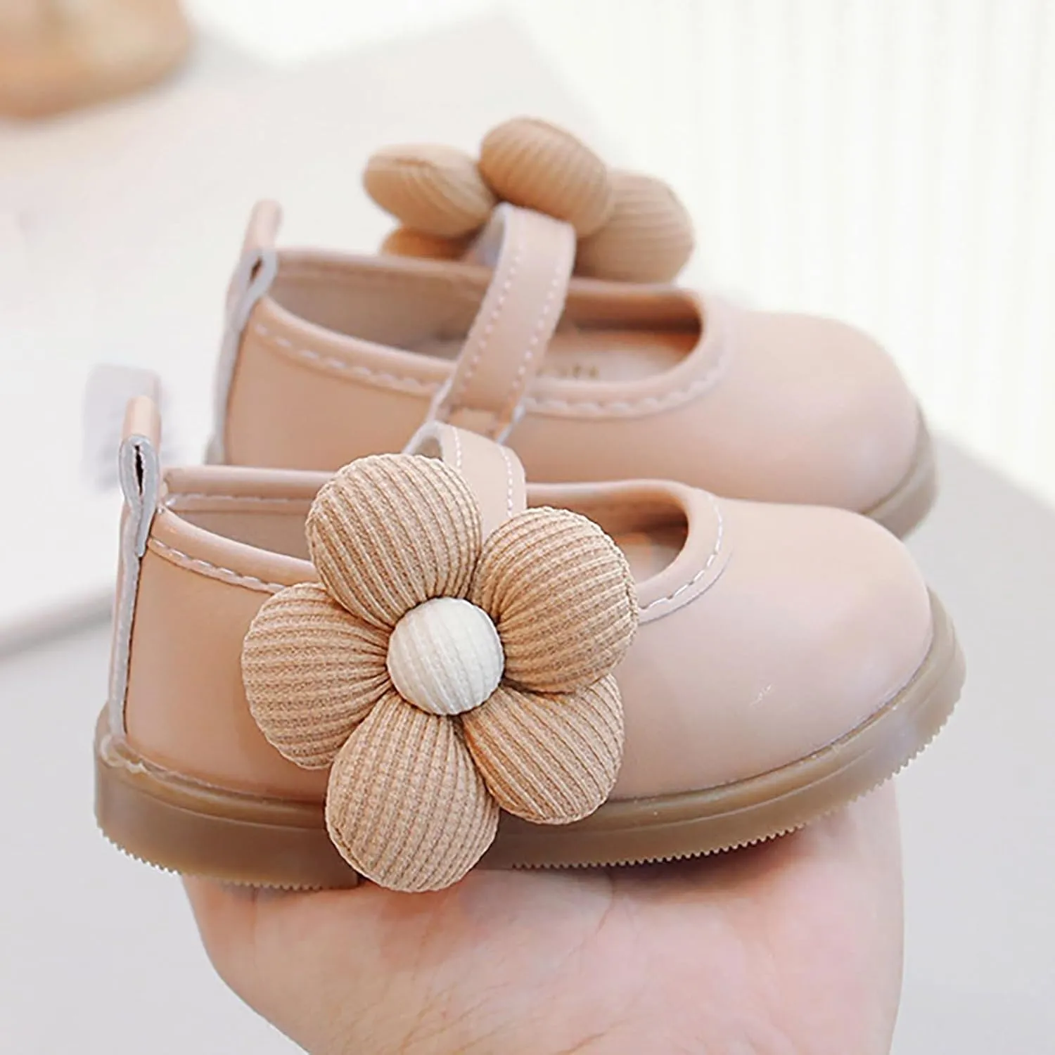 Toddler Baby Girls Dress Shoes Mary Jane Flats for Party School Wedding Ballet Shoes Flower Girls Dress Shoes