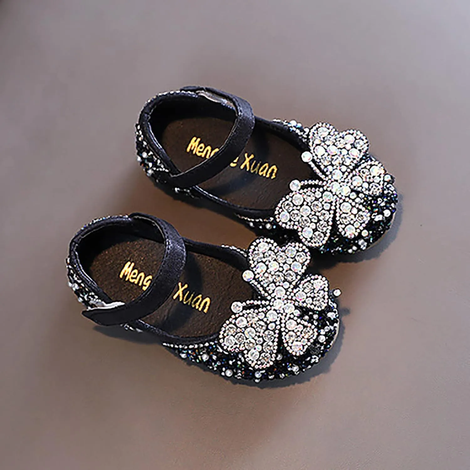 Toddler Flower Girl Dress Shoes Rhinstones Mary Jane Ballet Flats Wedding Party Toddler Little Kid Sandals
