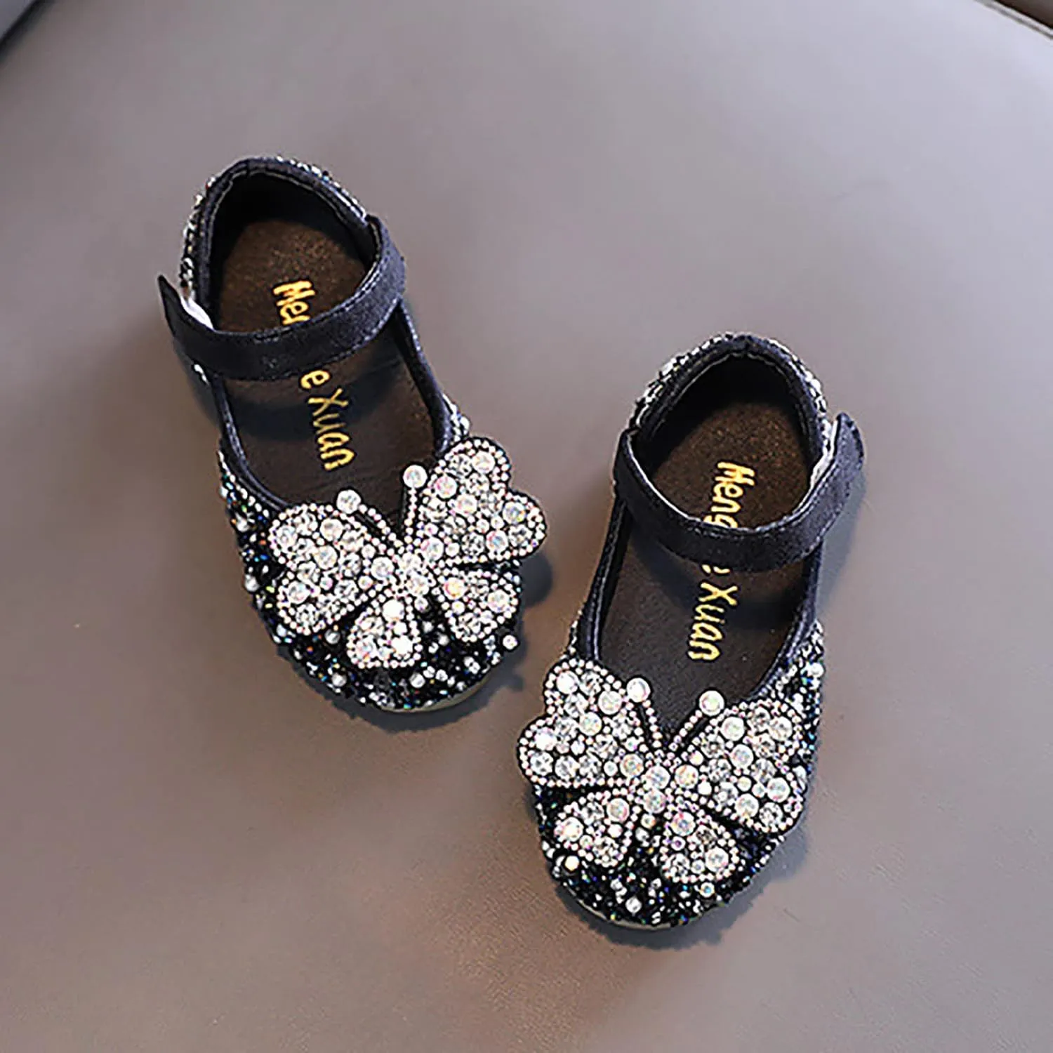 Toddler Flower Girl Dress Shoes Rhinstones Mary Jane Ballet Flats Wedding Party Toddler Little Kid Sandals