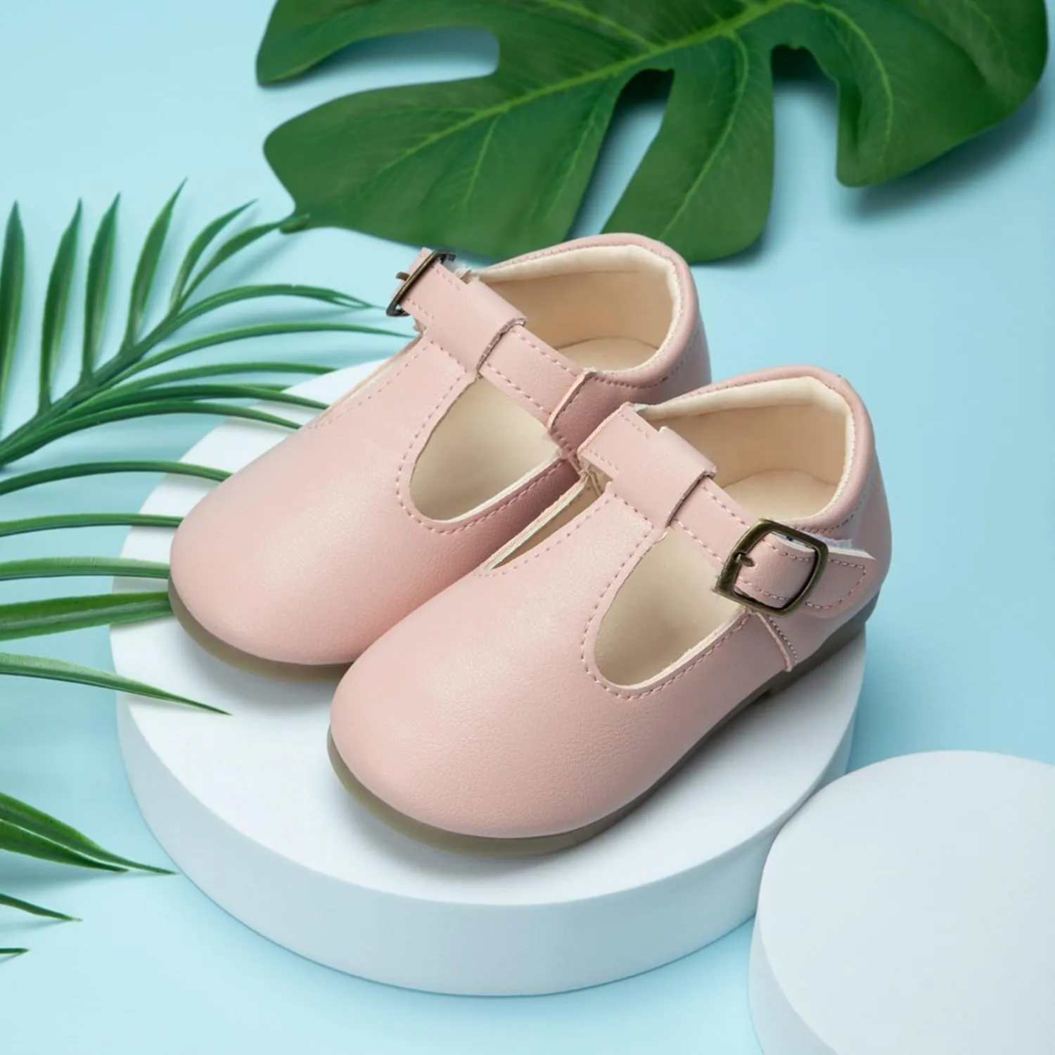 Toddler Girl Mary Jane Dress Shoes School Oxford Flats for Girl Wedding Party Shoes T-Strap Kids Uniform Shoes