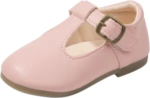 Toddler Girl Mary Jane Dress Shoes School Oxford Flats for Girl Wedding Party Shoes T-Strap Kids Uniform Shoes