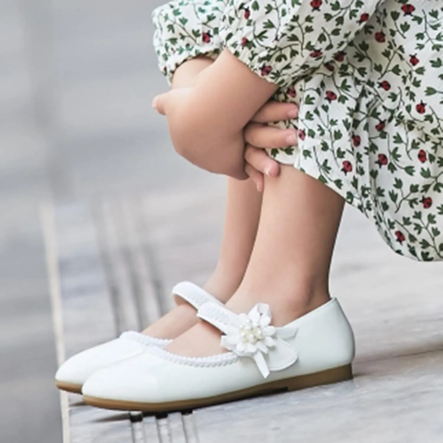 Toddler Girls Dress Shoes Mary Jane Ballet Flats Flower Girl School Party Wedding Shoes with Mary Jane Shoes Girls
