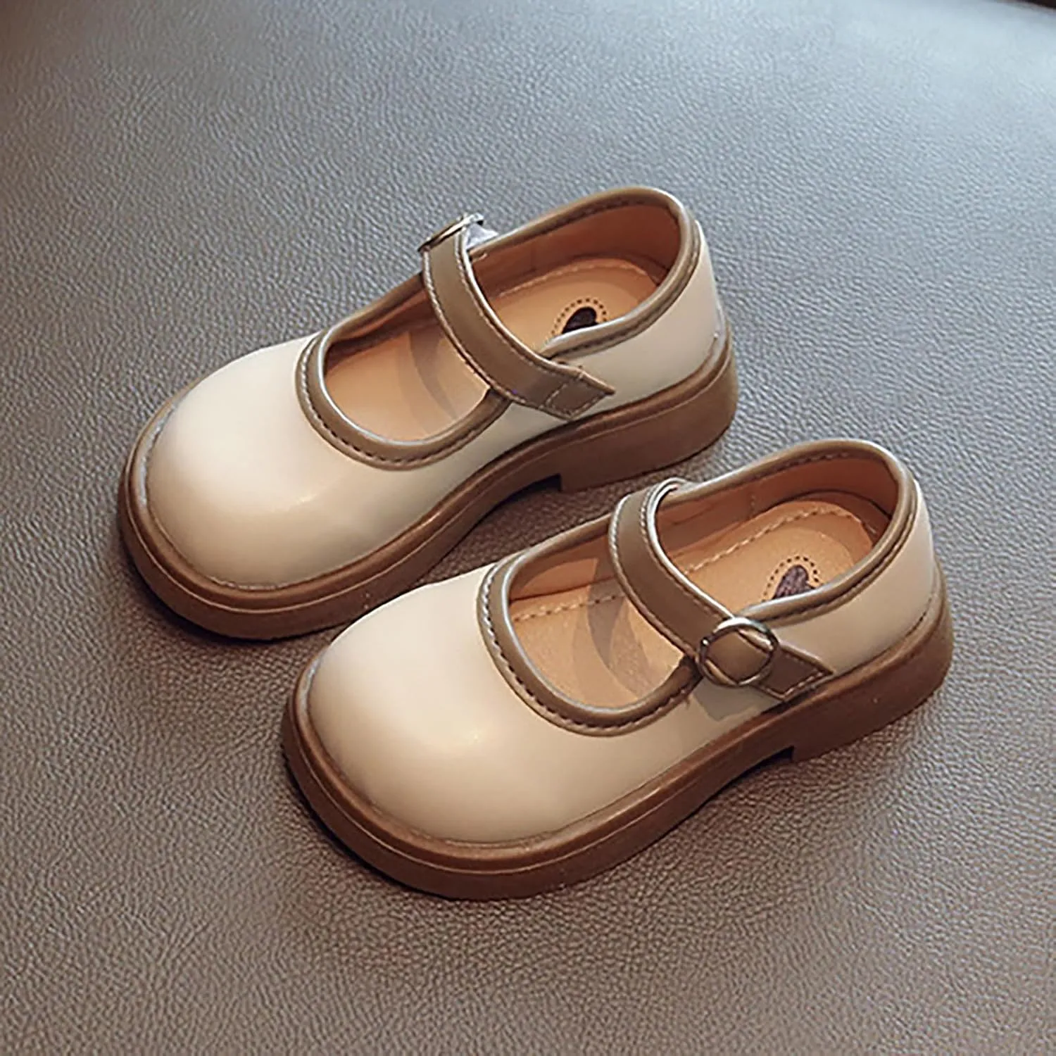 Toddler Girls Mary Jane Dress Shoes Flower Kid Shoes Baby Girls School Oxford Flats for Wedding Party Shoes