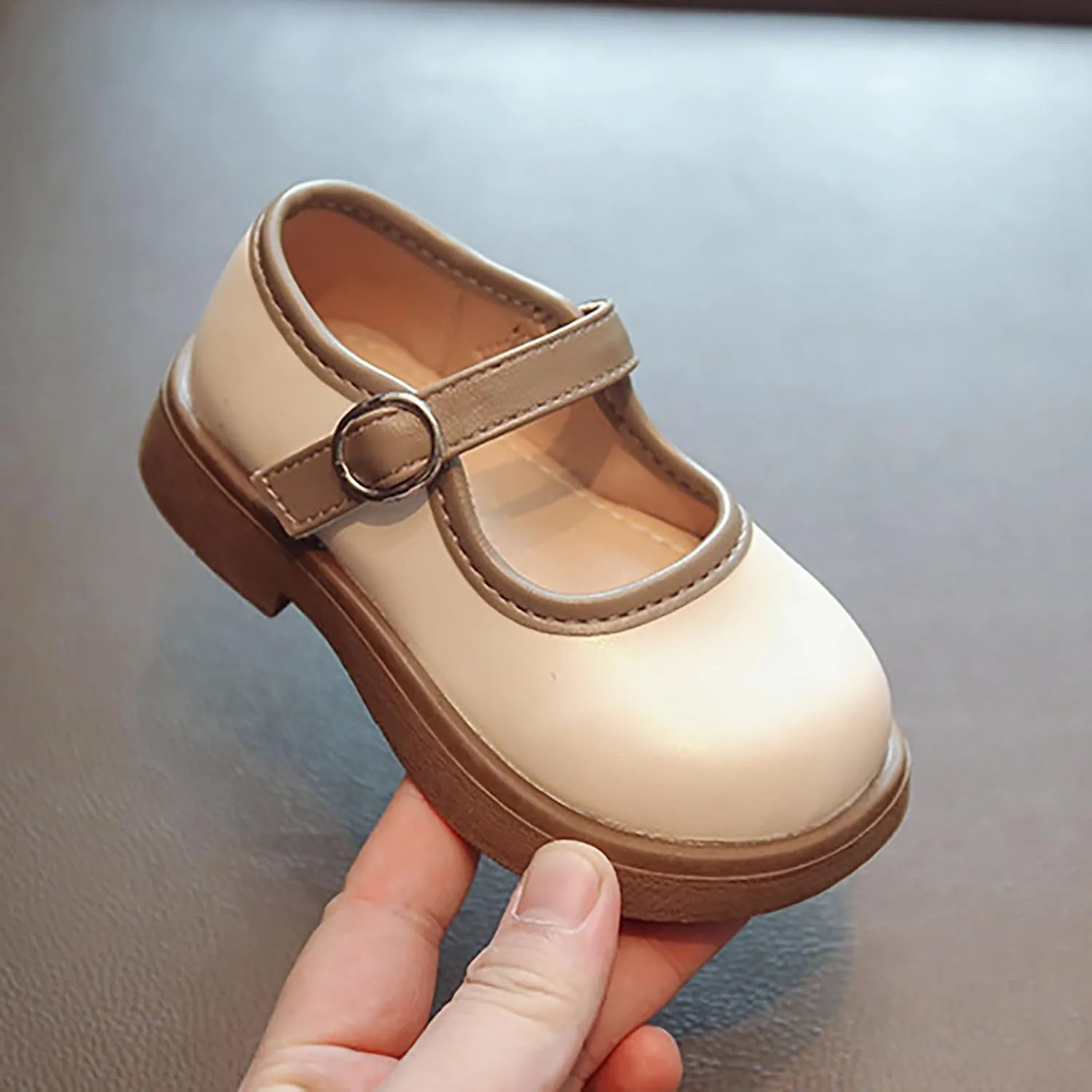 Toddler Girls Mary Jane Dress Shoes Flower Kid Shoes Baby Girls School Oxford Flats for Wedding Party Shoes