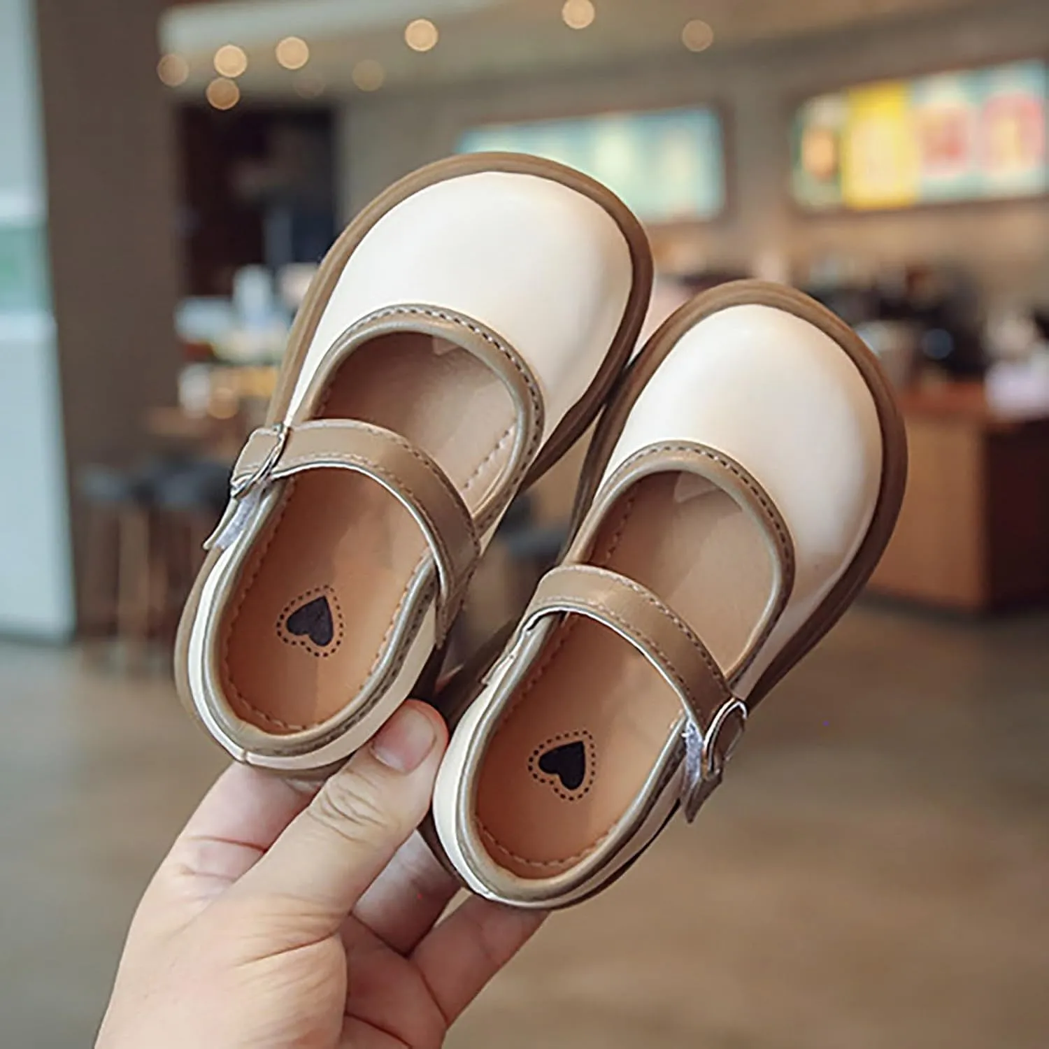 Toddler Girls Mary Jane Dress Shoes Flower Kid Shoes Baby Girls School Oxford Flats for Wedding Party Shoes