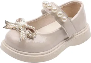 Toddler Girls Platform Mary Jane Shoes Bow Girls Dress Shoes Little Girl School Uniform Oxford Shoes for Kids Flats