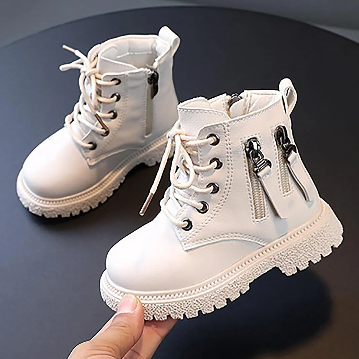 Toddler Snow Boots Warm Cozy Anti-Slip Mid Calf Winter Shoes Baby Winter Snow Boots for Infant Boys Girls Shoes