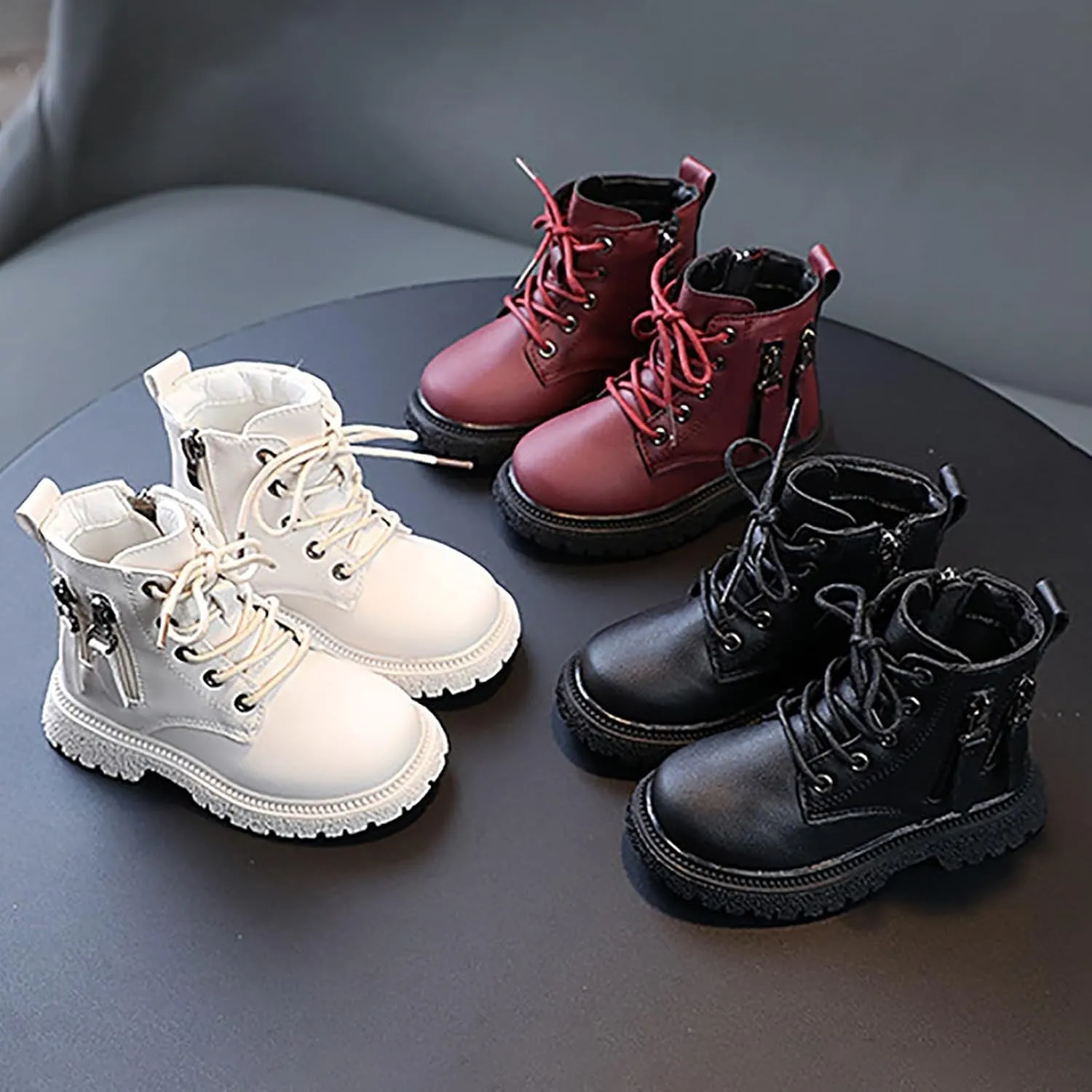 Toddler Snow Boots Warm Cozy Anti-Slip Mid Calf Winter Shoes Baby Winter Snow Boots for Infant Boys Girls Shoes