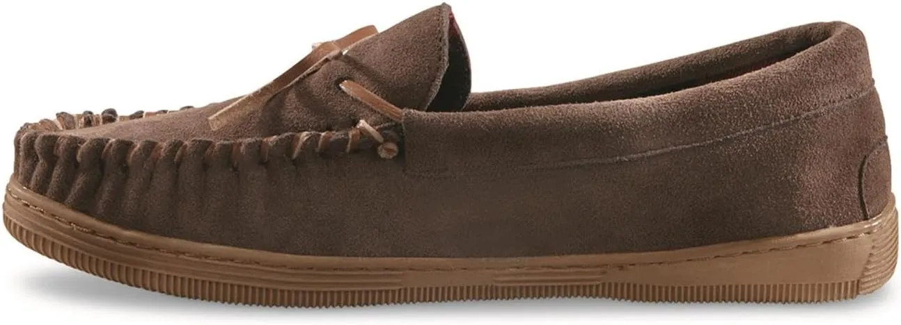 Trapper Men’s Moccasins Shoes, Indoor and Outdoor Leather Slippers