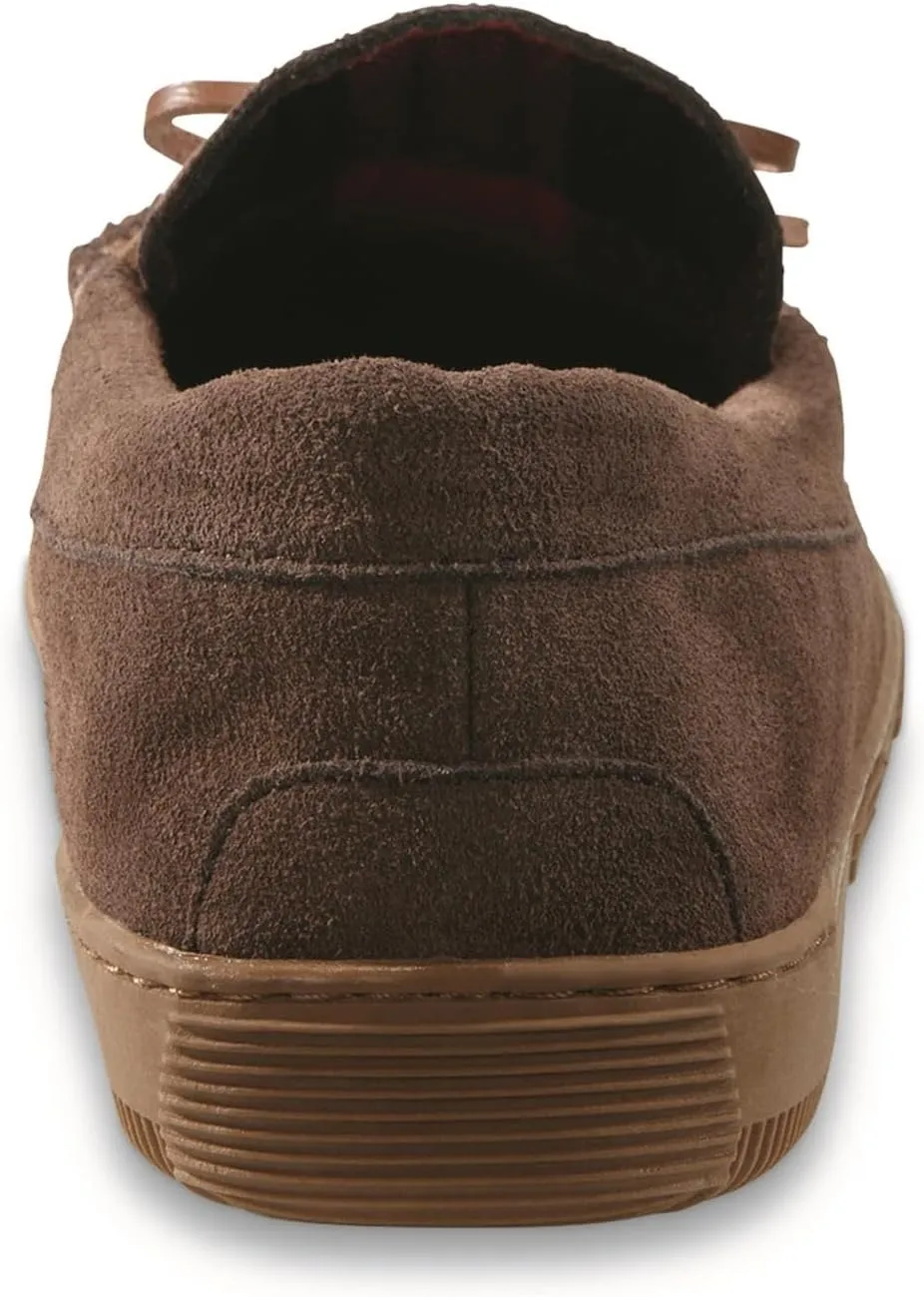 Trapper Men’s Moccasins Shoes, Indoor and Outdoor Leather Slippers