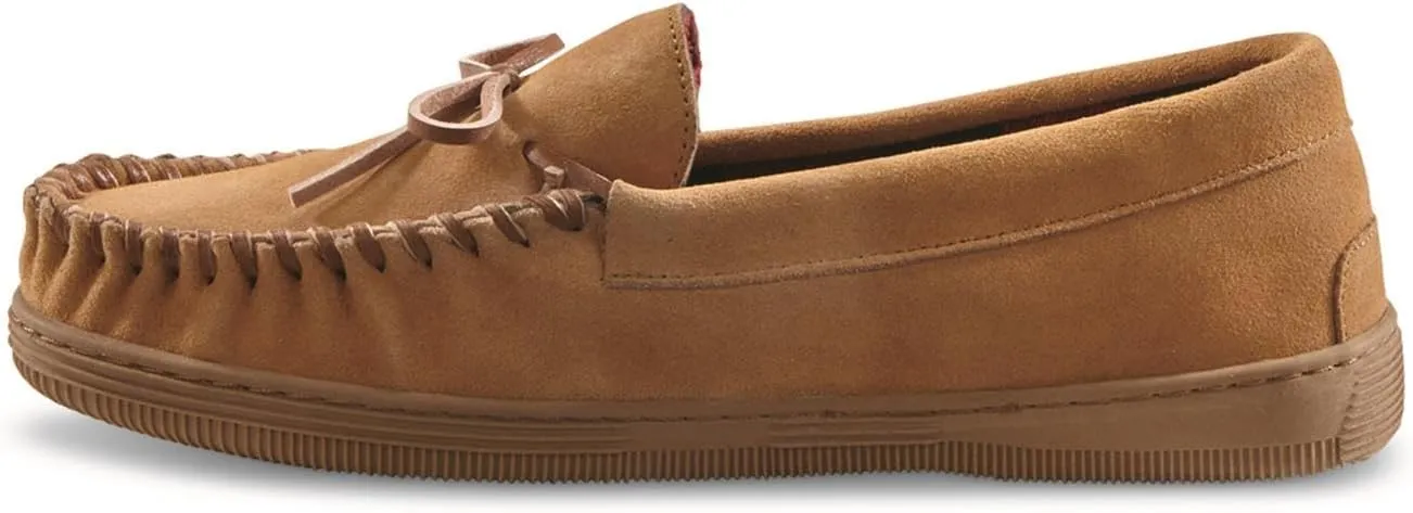 Trapper Men’s Moccasins Shoes, Indoor and Outdoor Leather Slippers