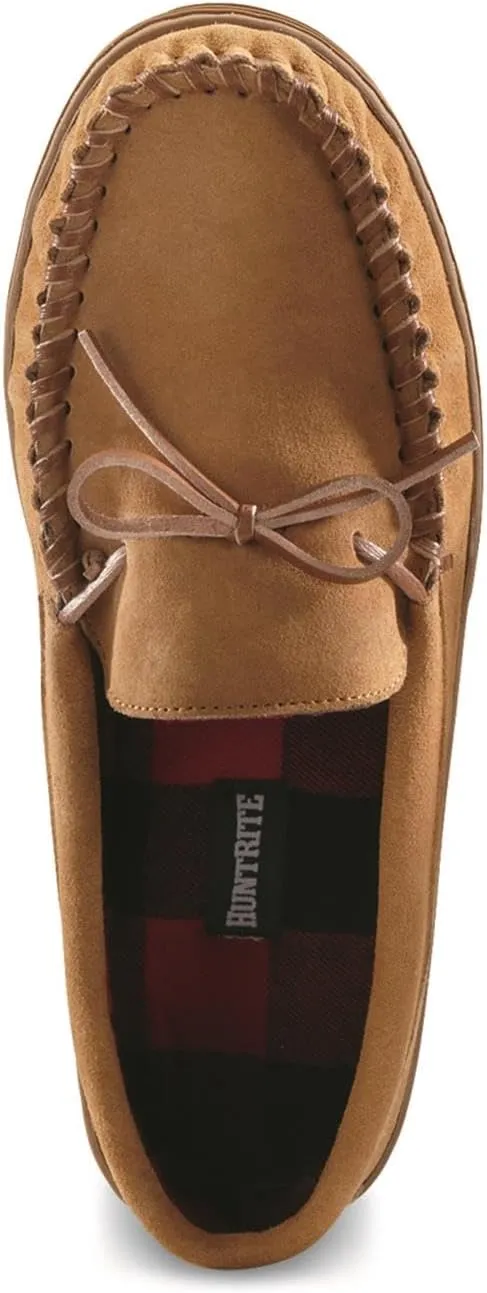 Trapper Men’s Moccasins Shoes, Indoor and Outdoor Leather Slippers