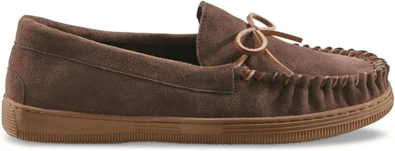 Trapper Men’s Moccasins Shoes, Indoor and Outdoor Leather Slippers