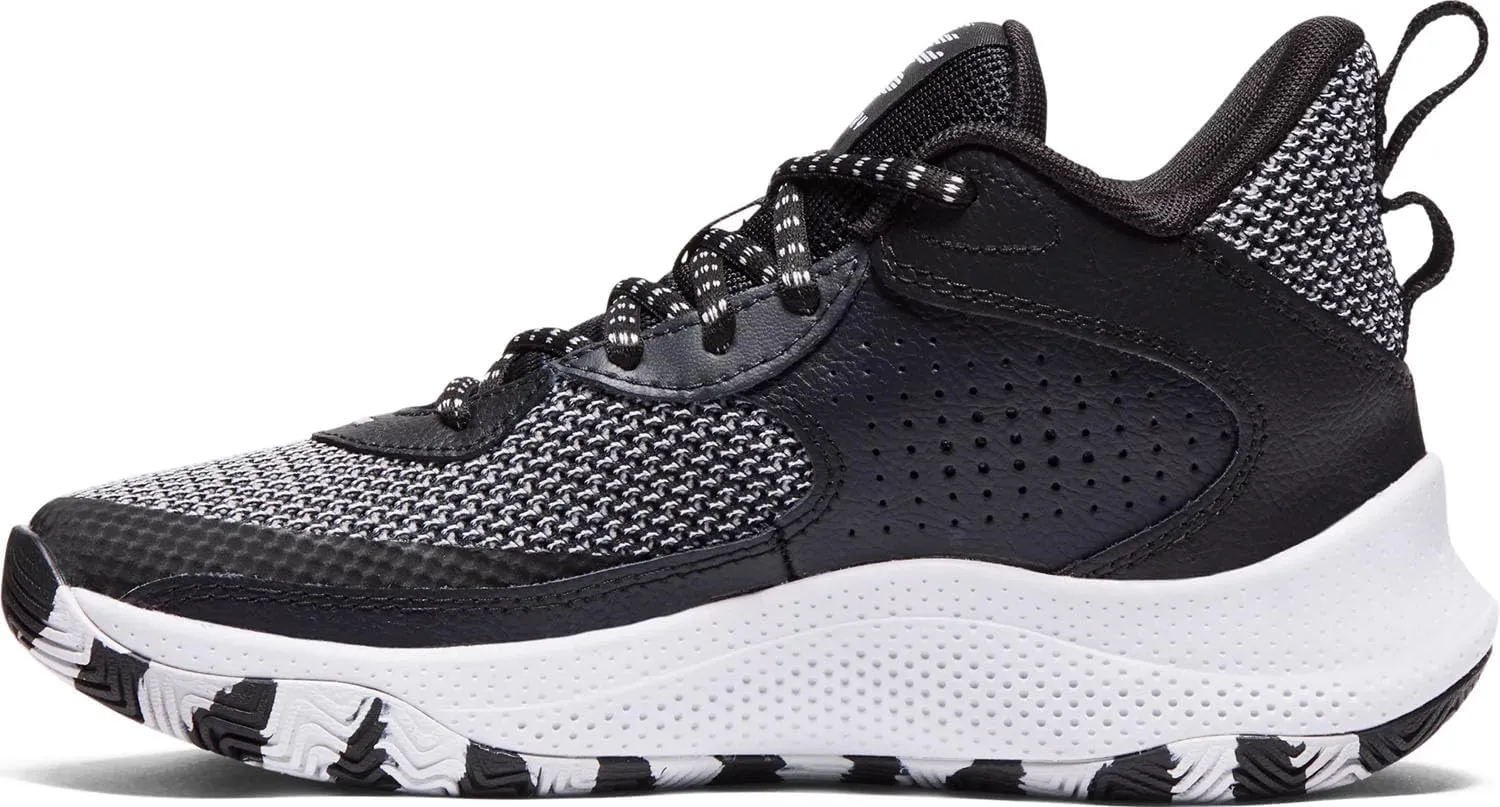 Under Armour - Unisex-Child Gs Curry 3Z 24 Shoes, Color Black (002), Size: 4.5 M US Big Kid