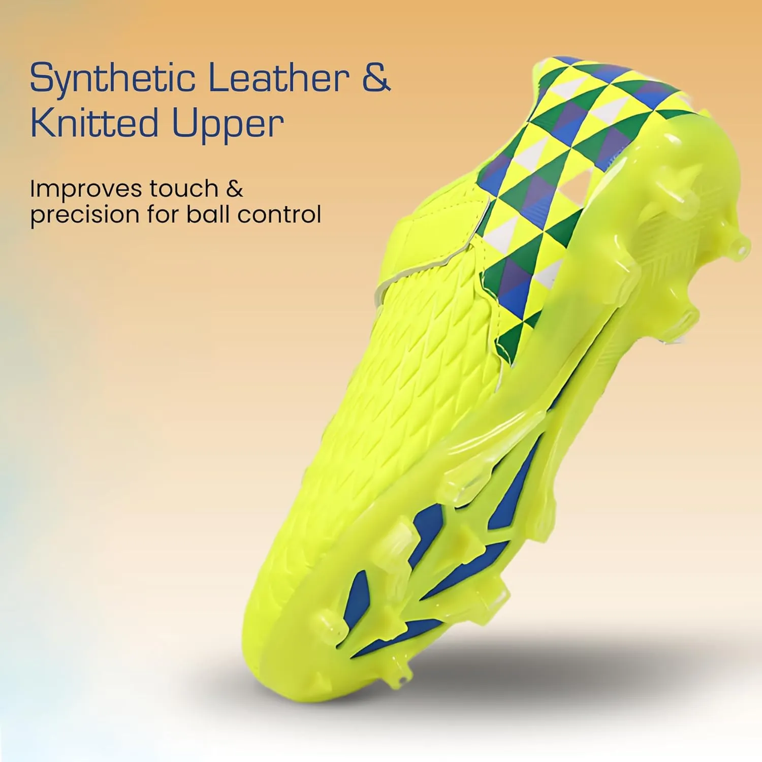Unisex-Child Athletic Outdoor Training Soccer Cleats for Youth | Little/Big Kid Firm Ground Football Shoes | Lightweight