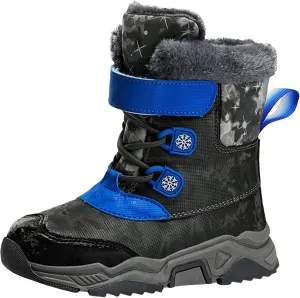 Unisex Kids Snow Boots Boys Girls Warm Faux Fur Lined Winter Mid Calf Boots Cold Weather Shoes (Little Kid/Big Kid)