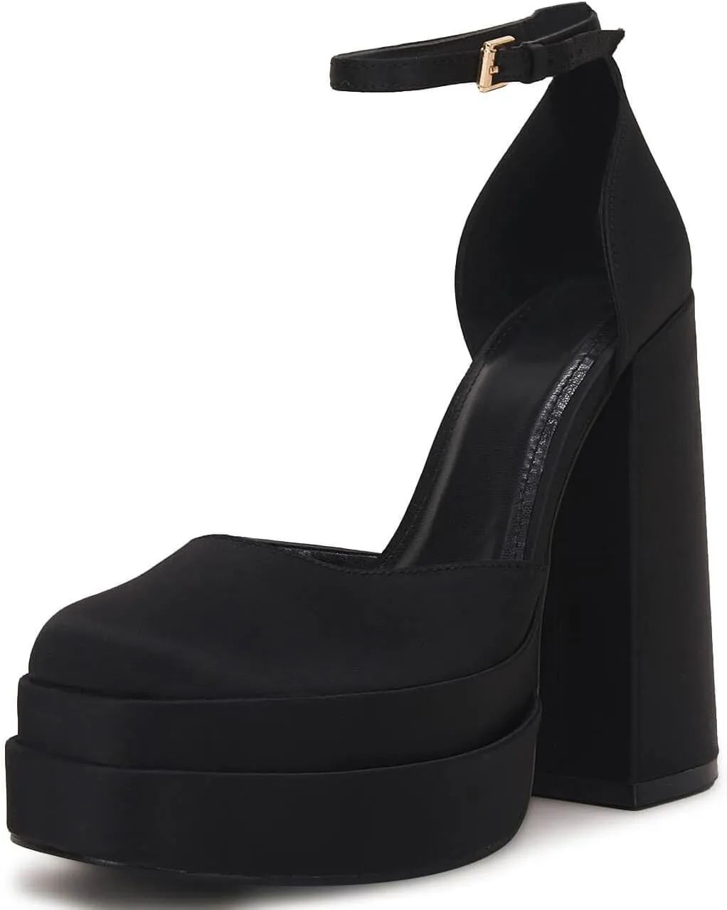VETASTE Womens Platform Chunky High Block Heels Ankle Strap Party Wedding Dress Pumps Shoes