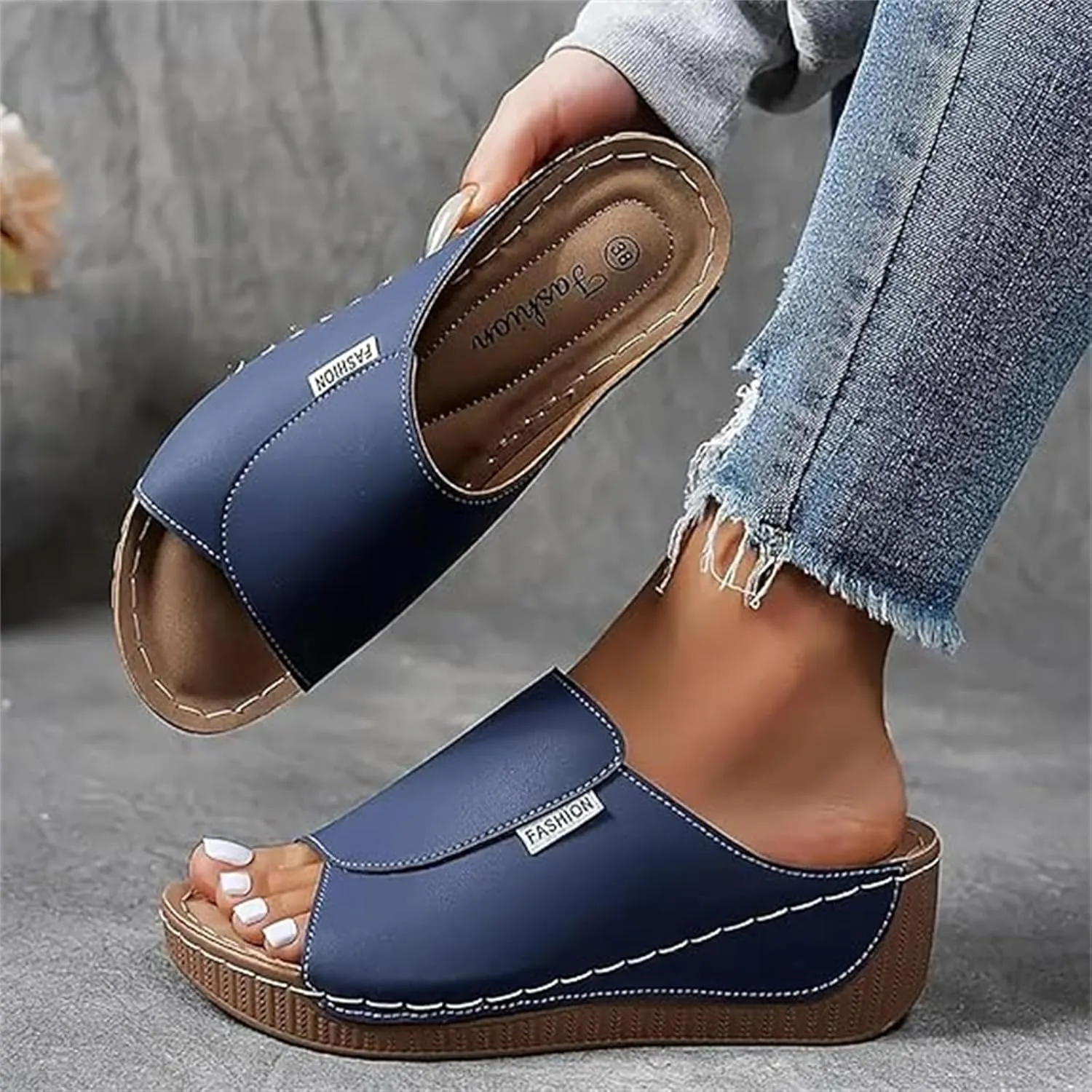 Women Sandals Comfortable Dressy Summer Orthopedic Slippers Arch Support Orthotic Slides for Plantar Fasciitis 2025