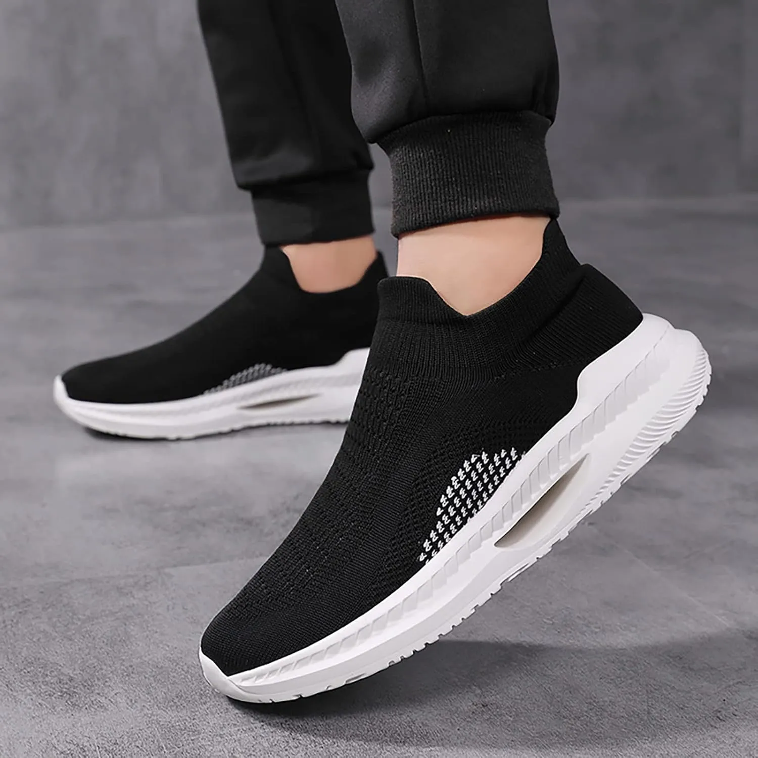 Women Slip Ons Sneakers Shoes Mesh Knit White Slip On Sneakers for Women Wide Womens Indoor Basketball Shoes Size 7 Womens High Top Sneakers Zapatos CóModos Y Elegantes para Mujer De Vestir 10