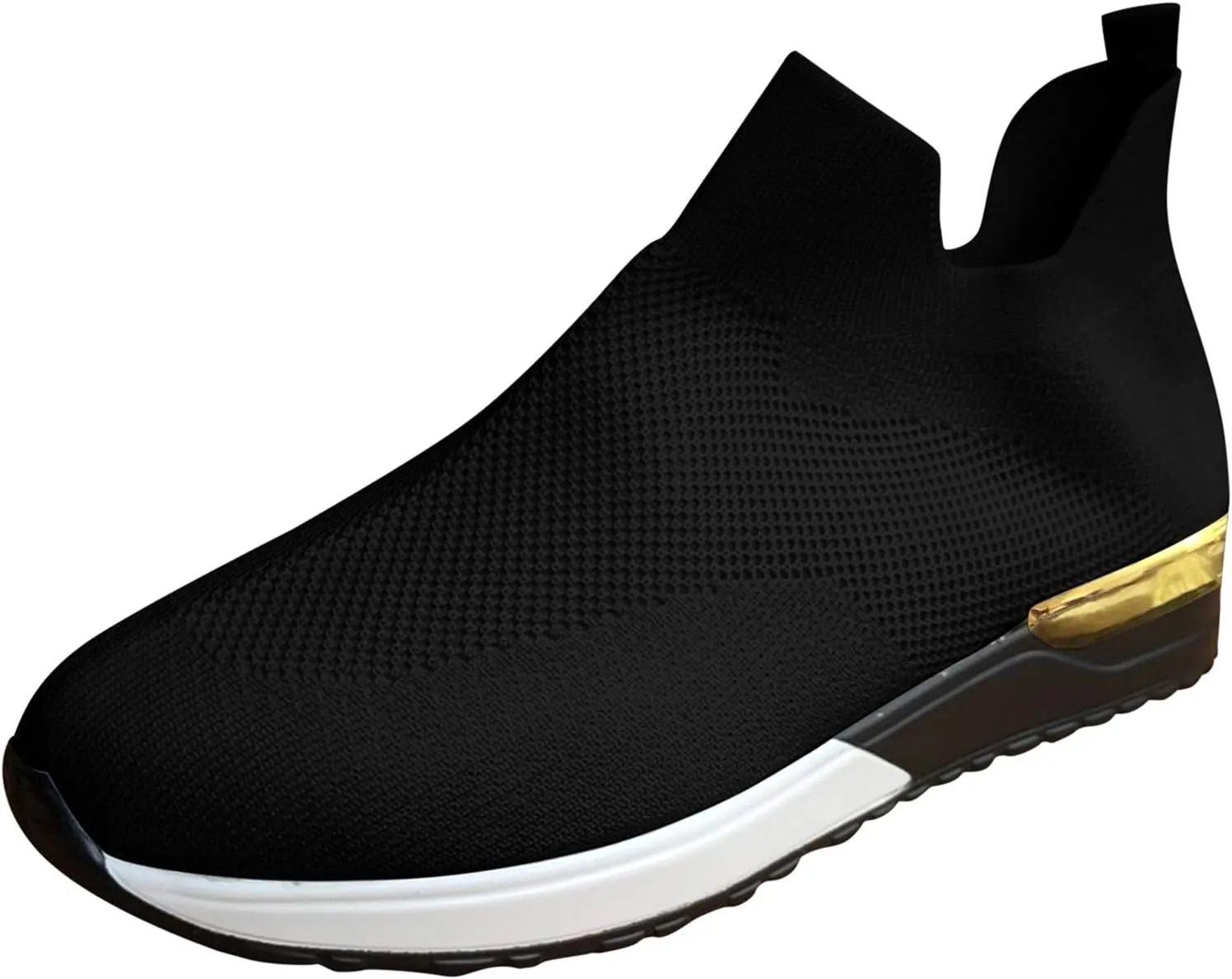 Women Sneakers Size 10 Slip On Sneakers Non Slip Work Shoes for Women Black Tennis Shoes for Women Work Non Slip Womens Tennis Shoes 7.5 Lace Up Comfy Shoes for Women Dressy