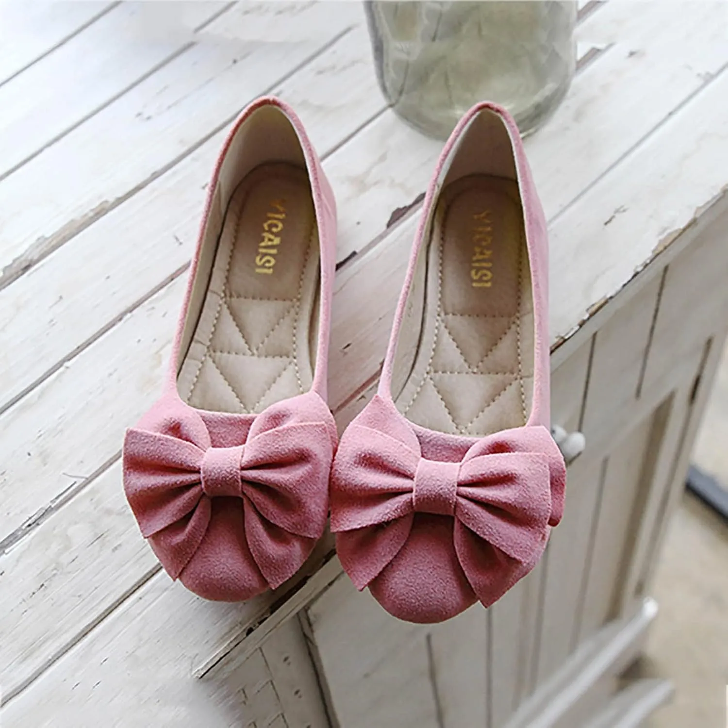 Women's Ballet Flat Comfort Slip on Flat Shoes Women's Comfortable Ballet Flats Comfortable Bow Dressy
