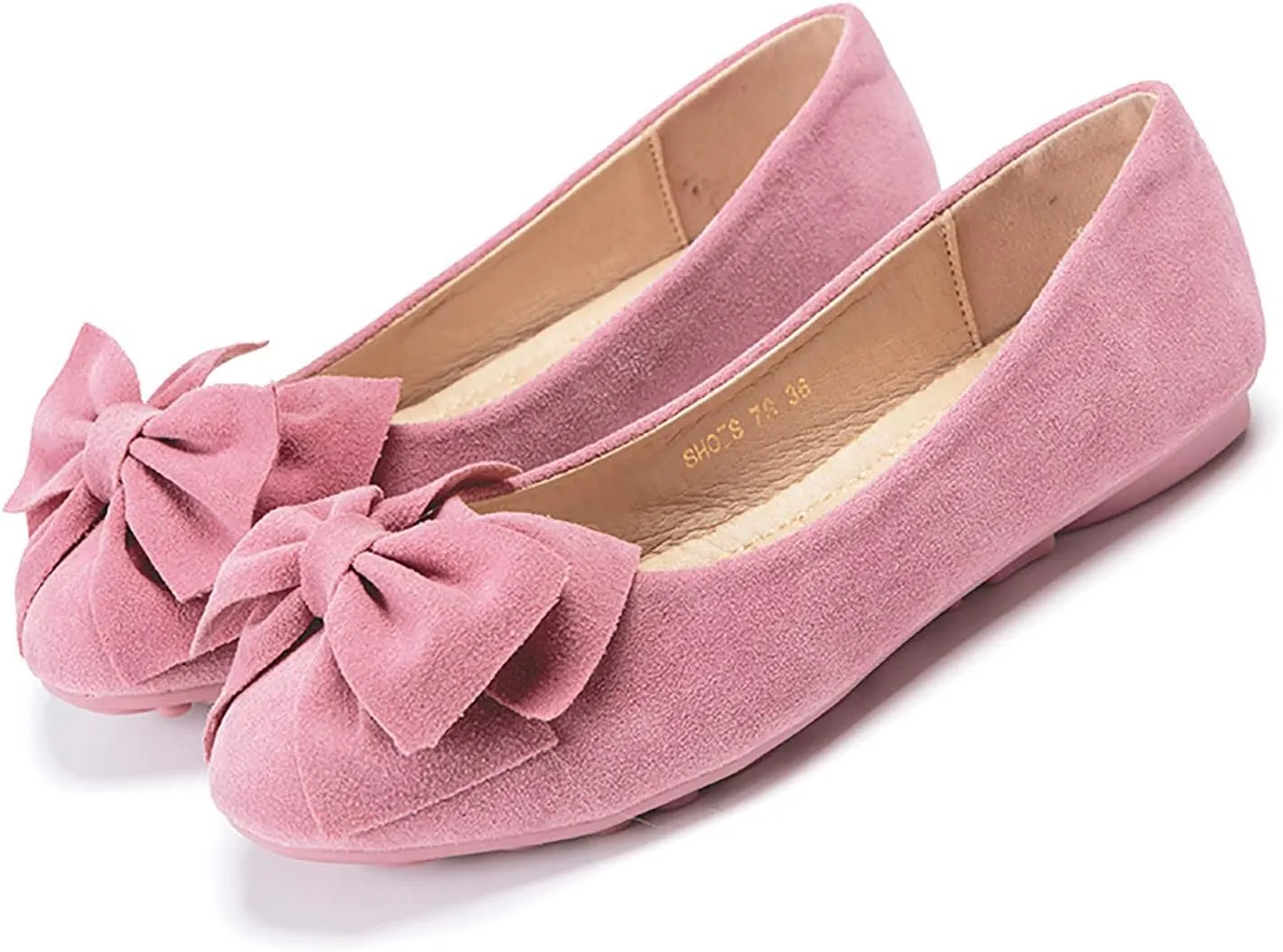 Women's Ballet Flat Comfort Slip on Flat Shoes Women's Comfortable Ballet Flats Comfortable Bow Dressy