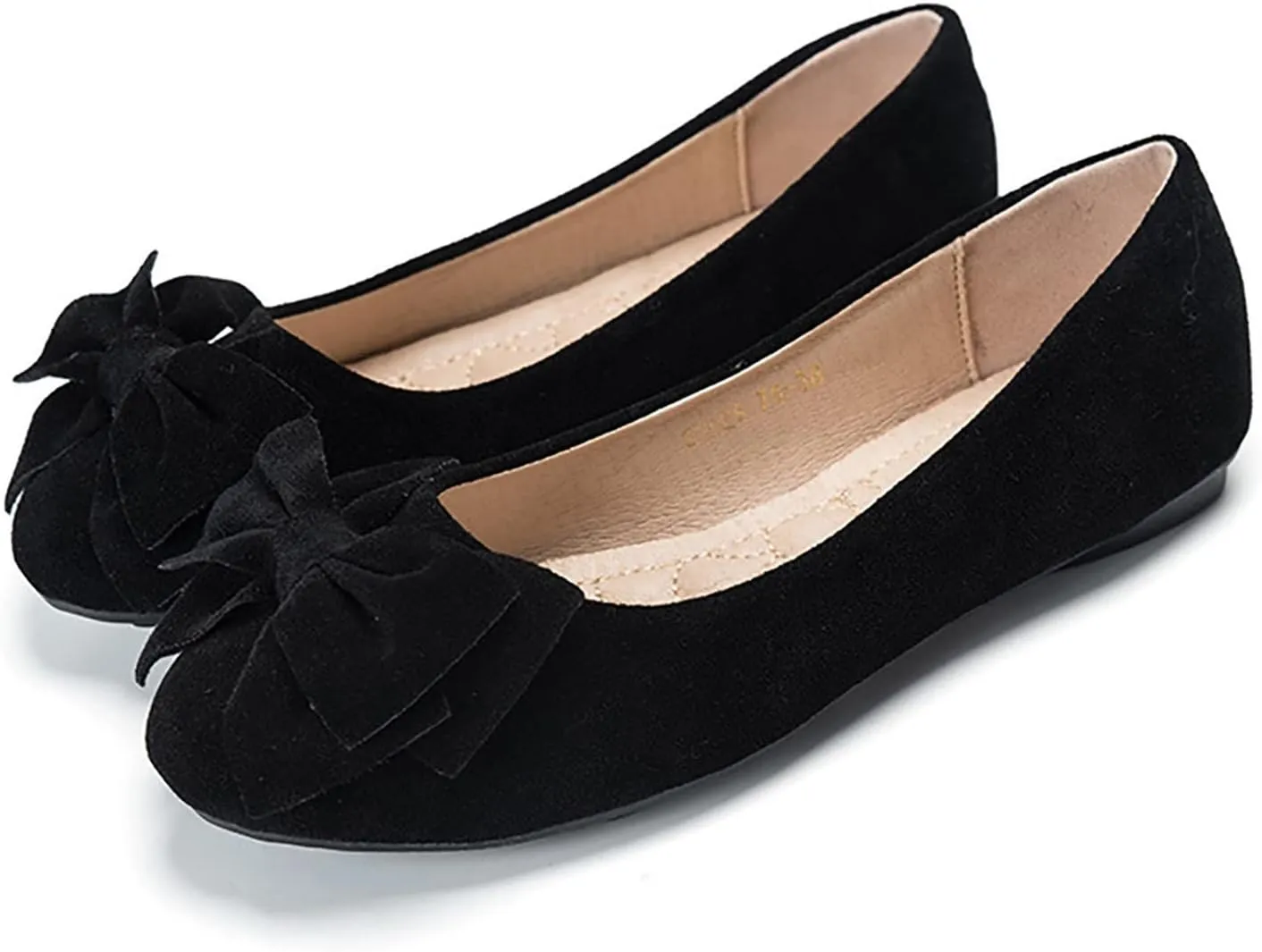 Women's Ballet Flat Comfort Slip on Flat Shoes Women's Comfortable Ballet Flats Comfortable Bow Dressy