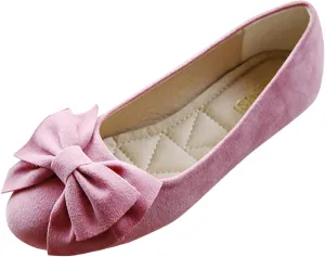Women's Ballet Flat Comfort Slip on Flat Shoes Women's Comfortable Ballet Flats Comfortable Bow Dressy