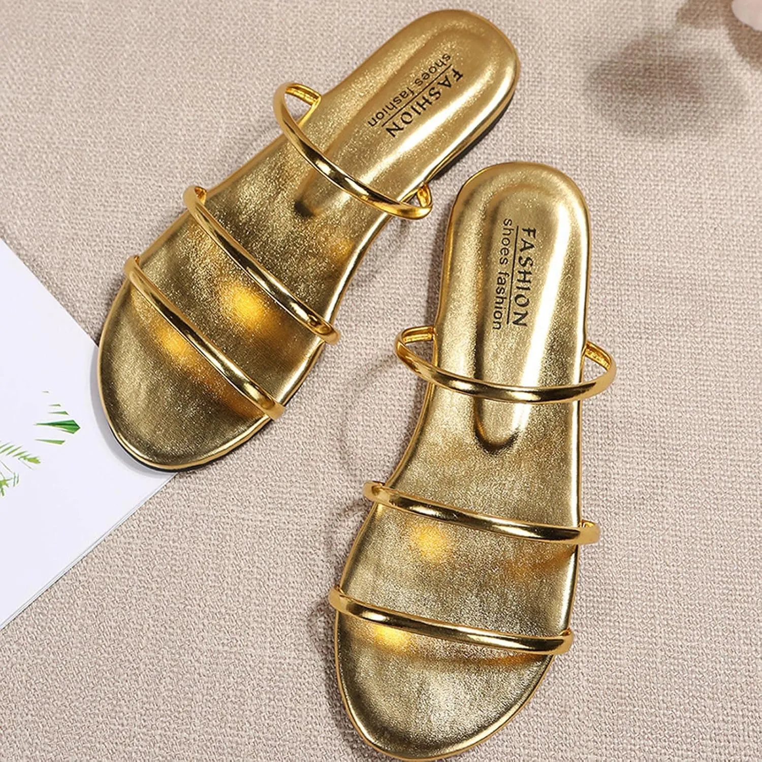Womens Beach Shoes Fashion Bright Party Dress Sandals & Slippers 2023 Newly Bohemian Flat Flip-Flop Thong Sandal