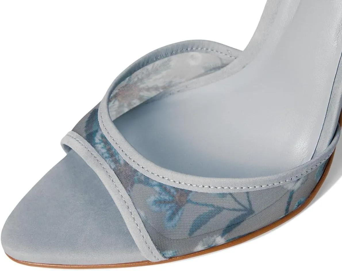 Womens Heeled Sandals Ankle Strap Pointed Toe Sandals Summer Dress Party Shoes