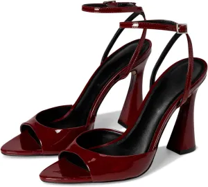 Womens Heeled Sandals Ankle Strap Pointed Toe Sandals Summer Dress Party Shoes