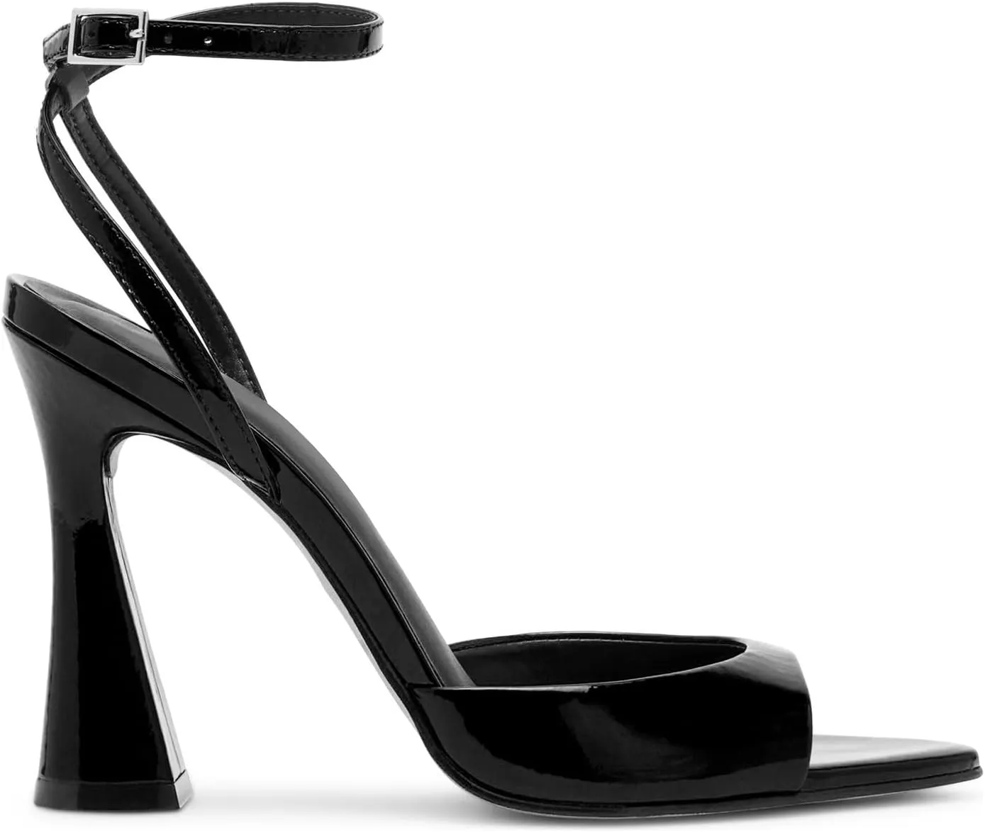 Womens Heeled Sandals Ankle Strap Pointed Toe Sandals Summer Dress Party Shoes